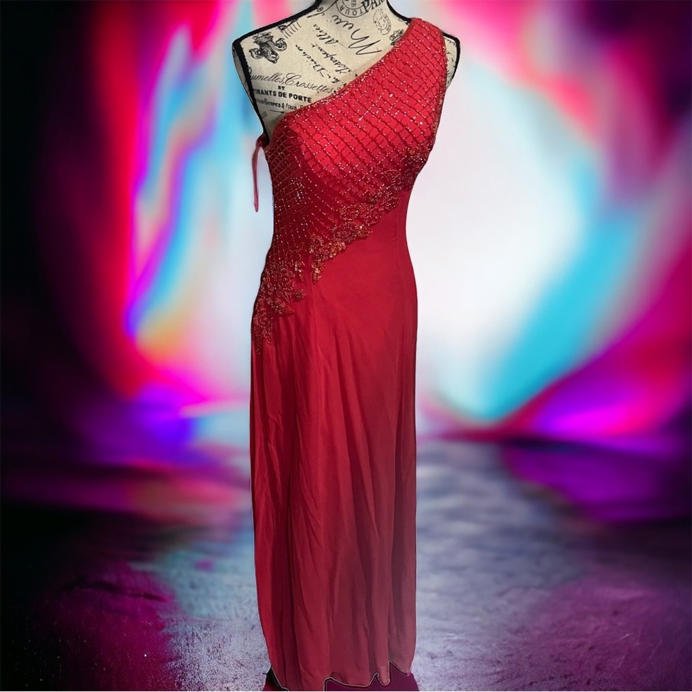 Vintage Alyce Designs Silk Formal Dress